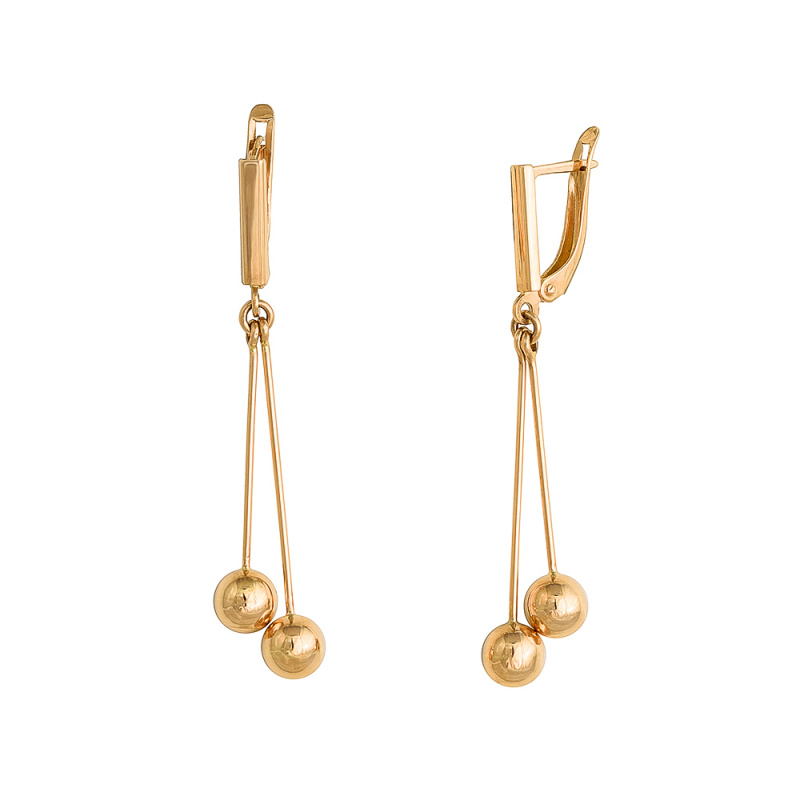 Серьги 02269М.2 Золото 585 средний вес 4,82 гр.