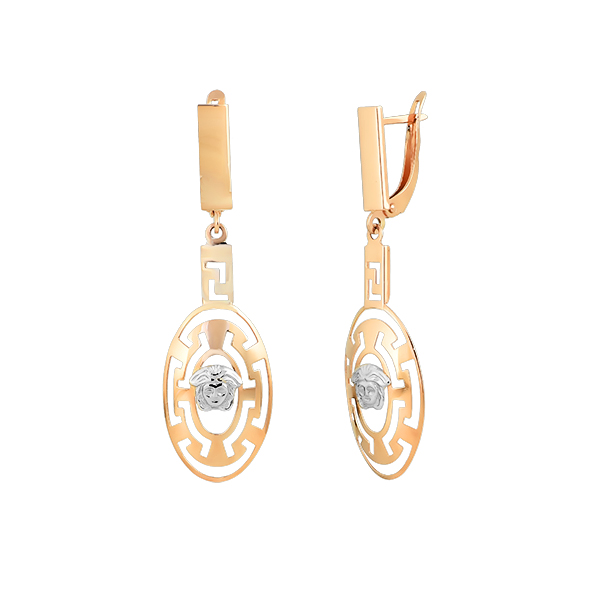 Серьги 02333 Золото 585 средний вес 3,49 гр.