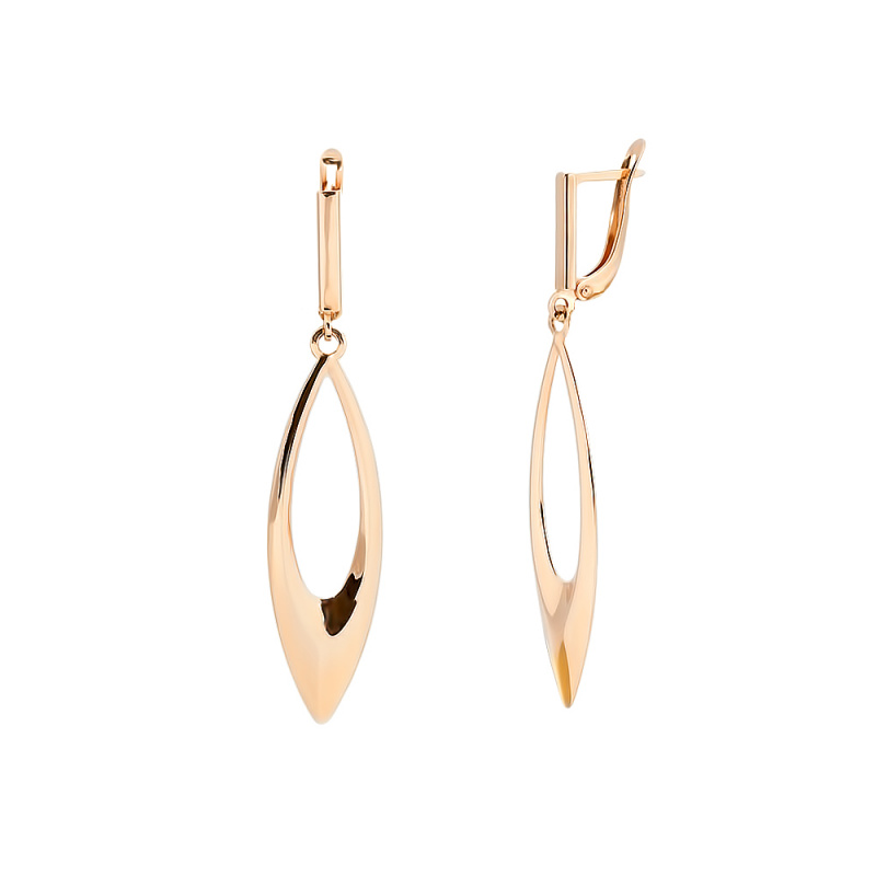 Серьги 02307 Золото 585 средний вес 3,45 гр.